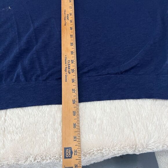 Torrid Womens Navy and Cream Slub Jersey Raglan Blouse 0637 - Picture 9 of 9